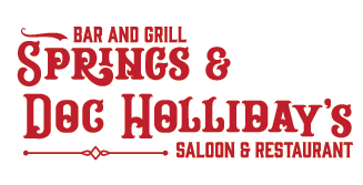 Branding logo for Springs and Doc hollidays restaurants