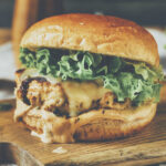 Spicy Chicken Burger with Lettuce